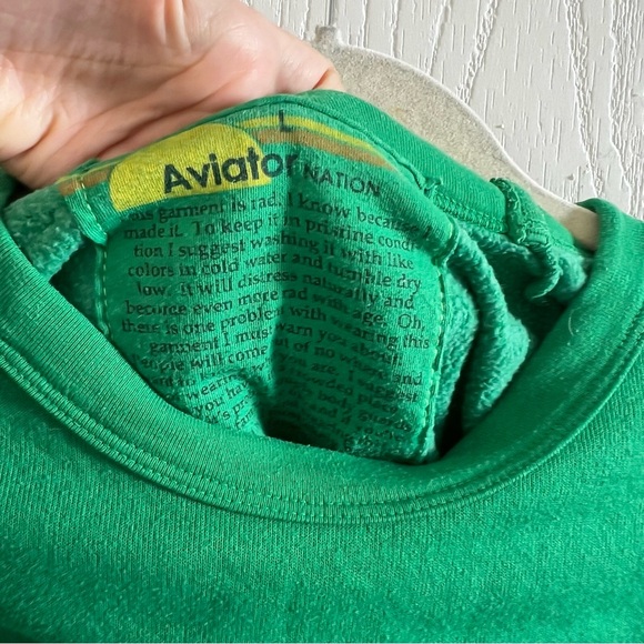 Aviator Nation Smiley Crew Sweatshirt - Picture 8 of 9